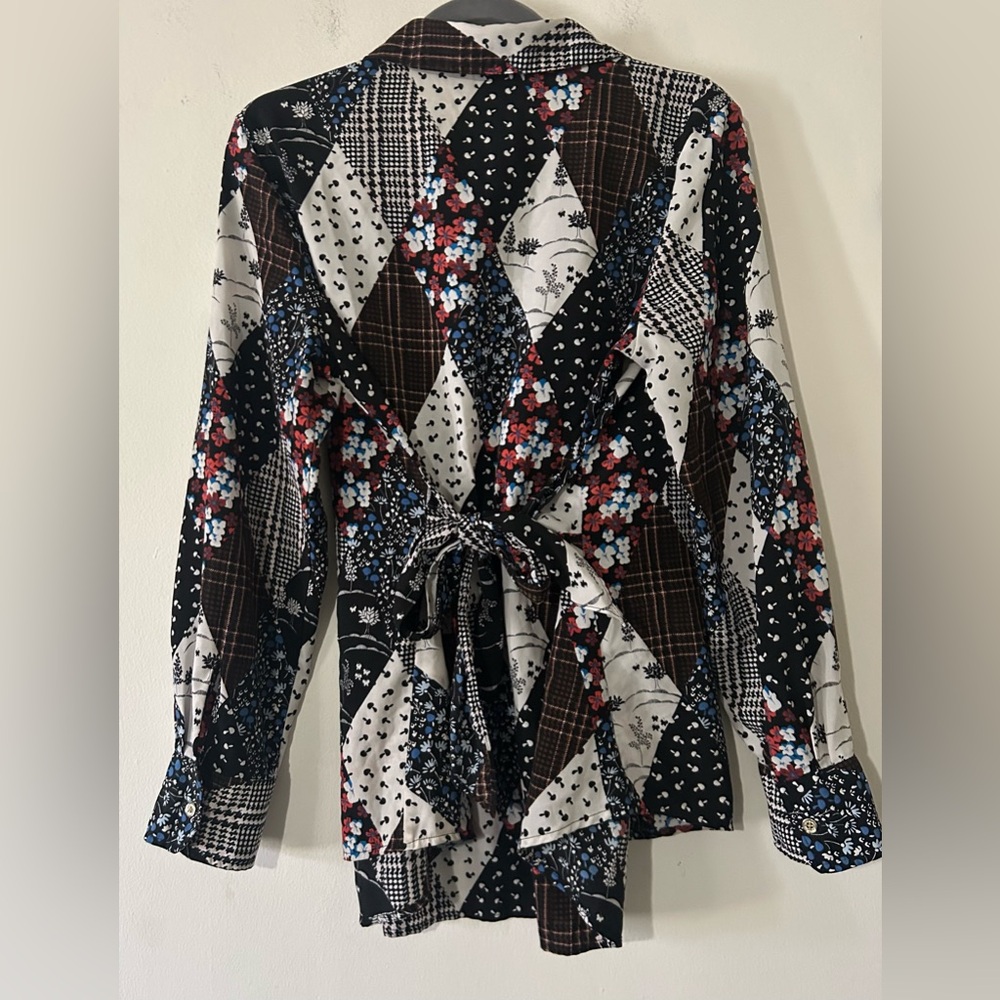 Tommy Hilfiger Multicolor Patchwork Button-Up Shi… - image 3